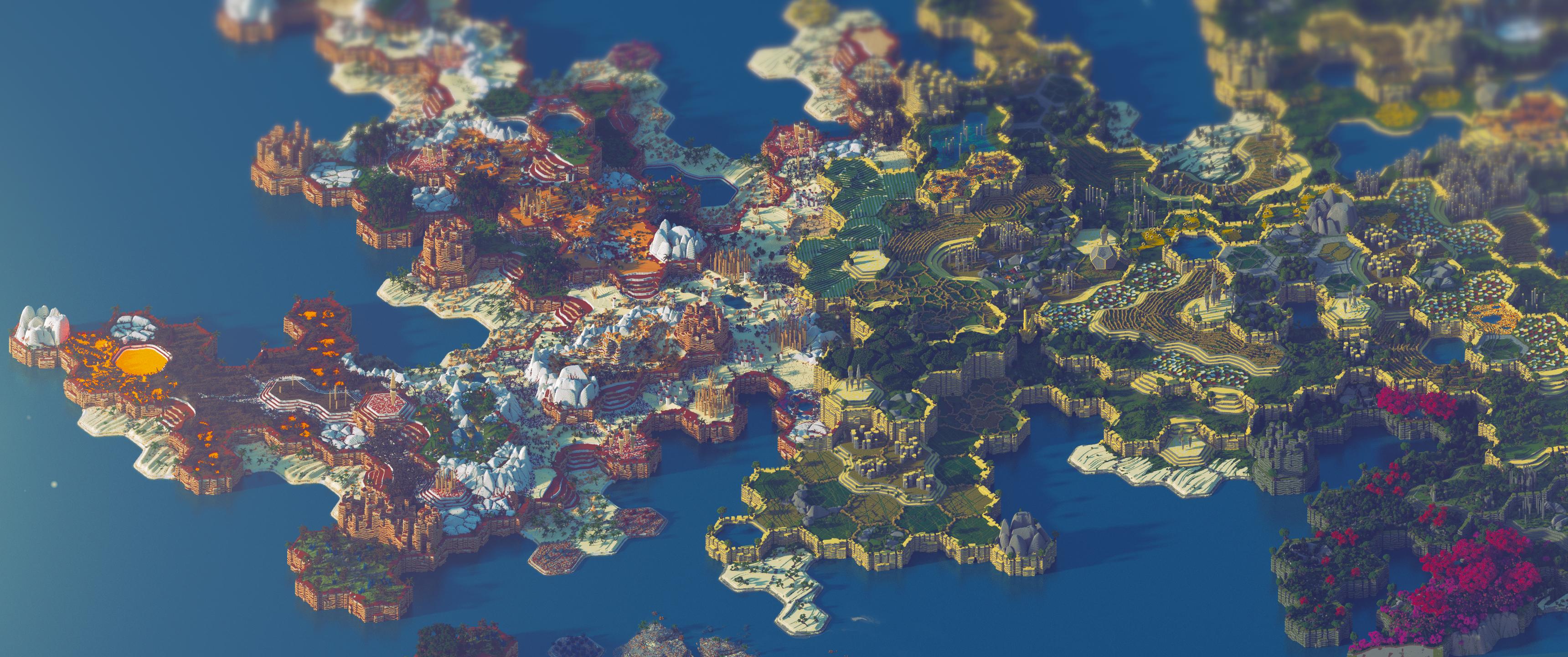 菲恩 – 远古者的棋盘 [6000 x 6000 多群系生存地图, 923 个地块] | 六边形场景 [1.8+]插图26