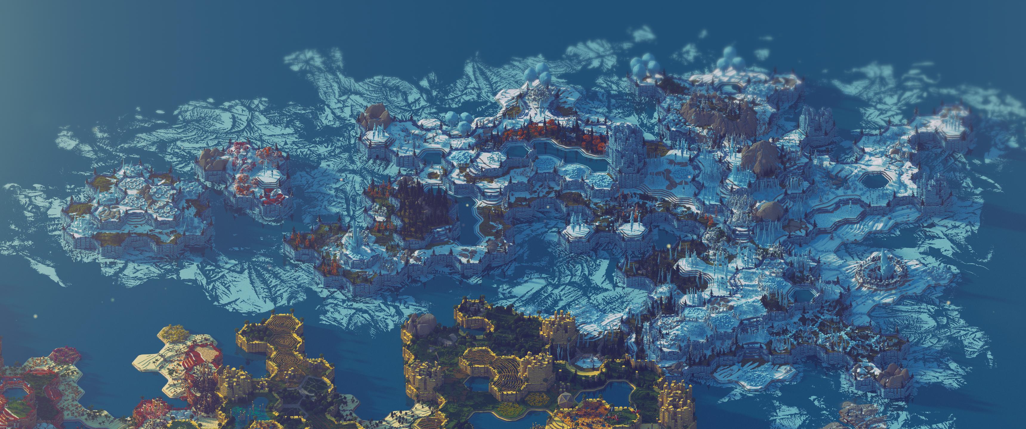 菲恩 – 远古者的棋盘 [6000 x 6000 多群系生存地图, 923 个地块] | 六边形场景 [1.8+]插图24